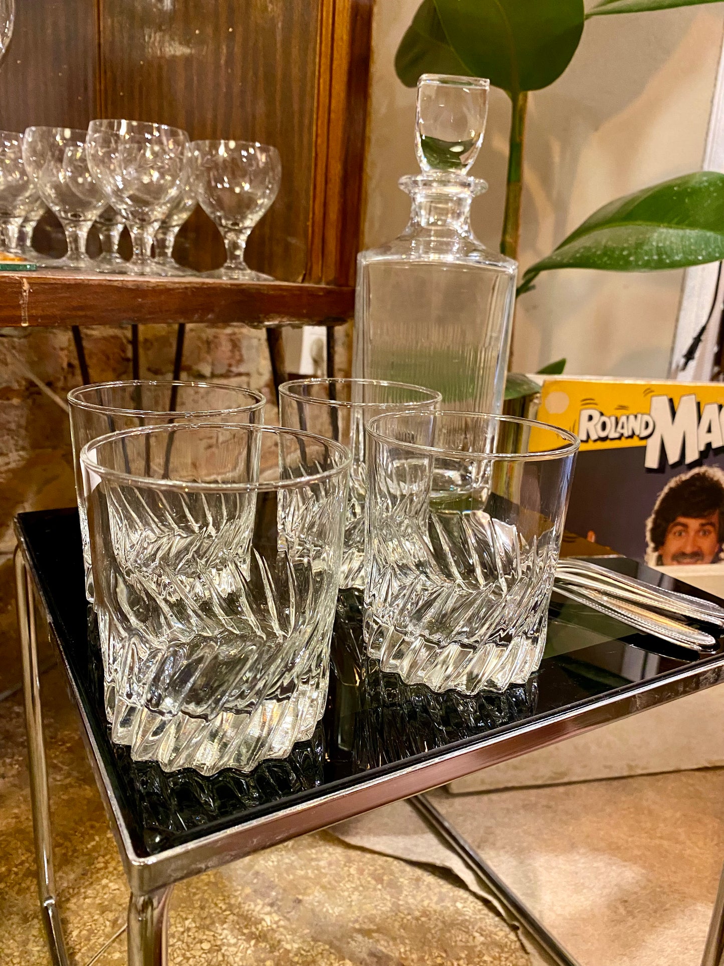 Lot de 4 verres à spiritueux