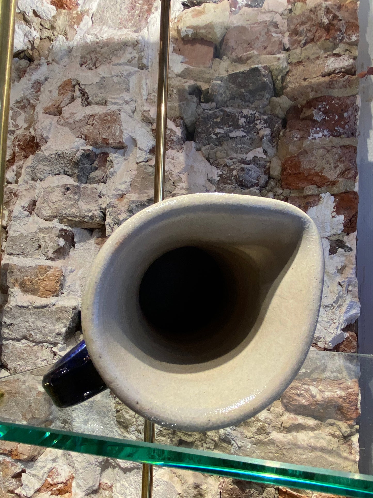 Superbe pichet vintage en grès signé La Roche