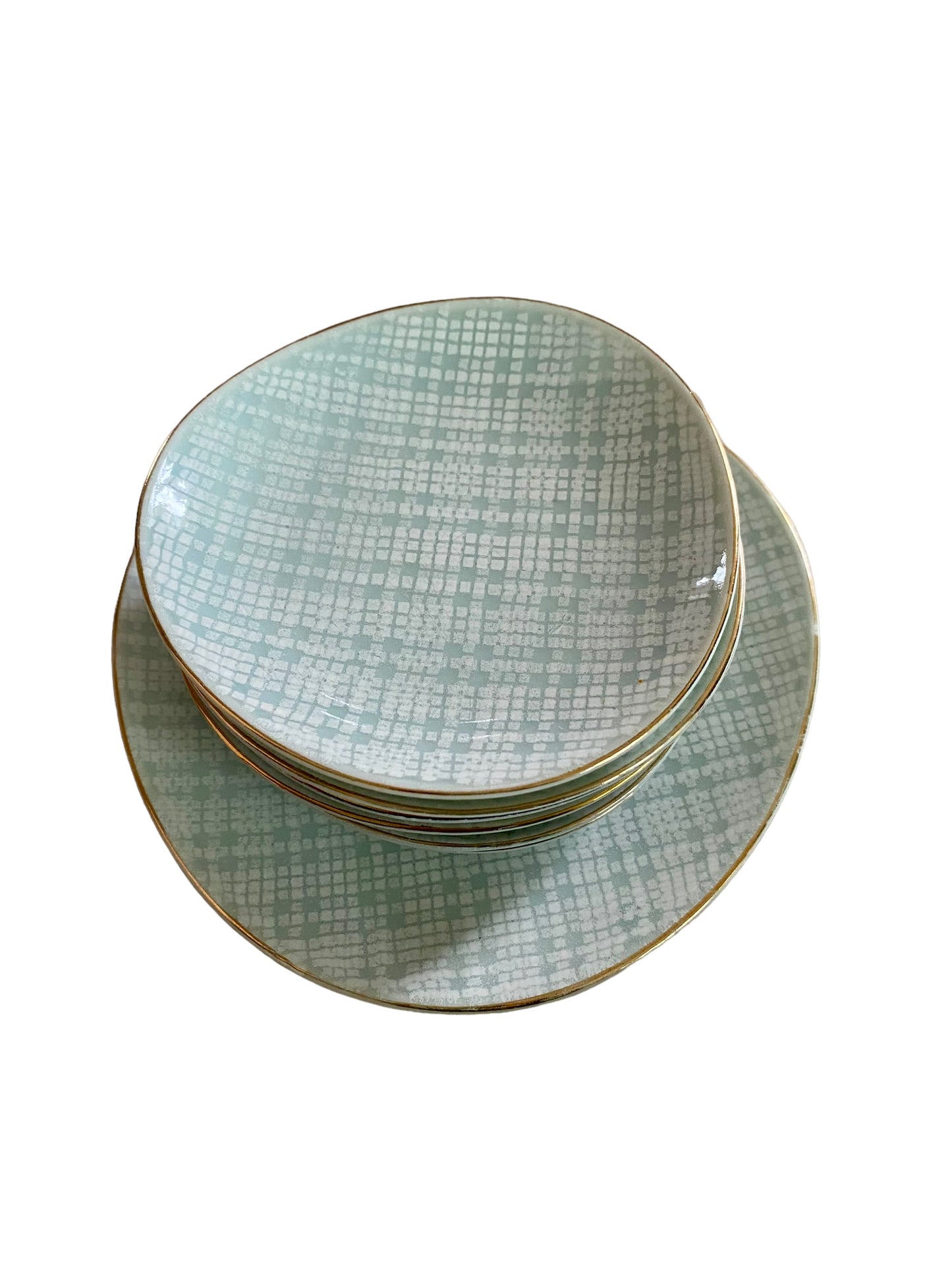 Janice - Ensemble de 6 petites assiettes + 1