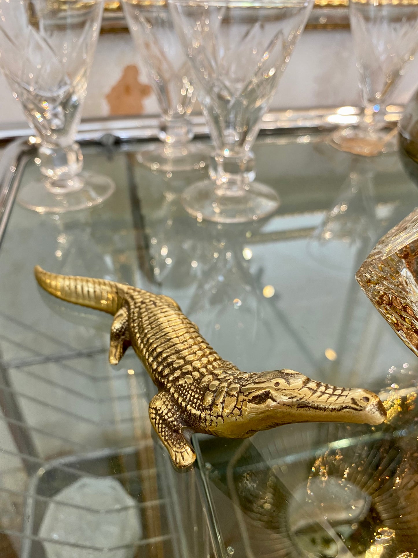 Victor - Crocodile en laiton