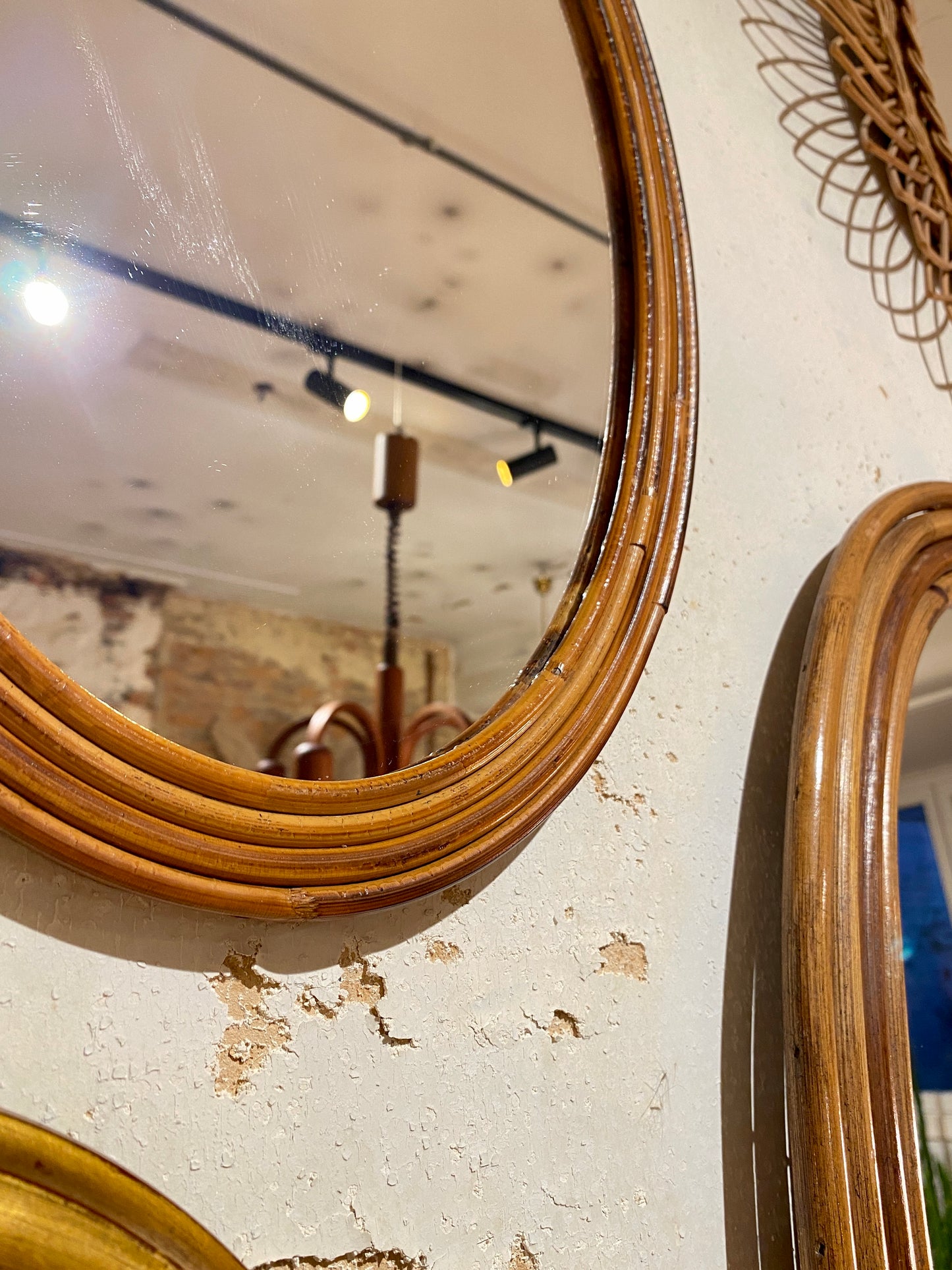 Chloé - Miroir en rotin