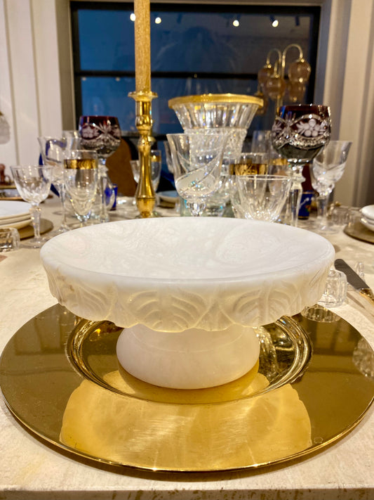 Maria - Coupe à fruits / vide poches en albâtre