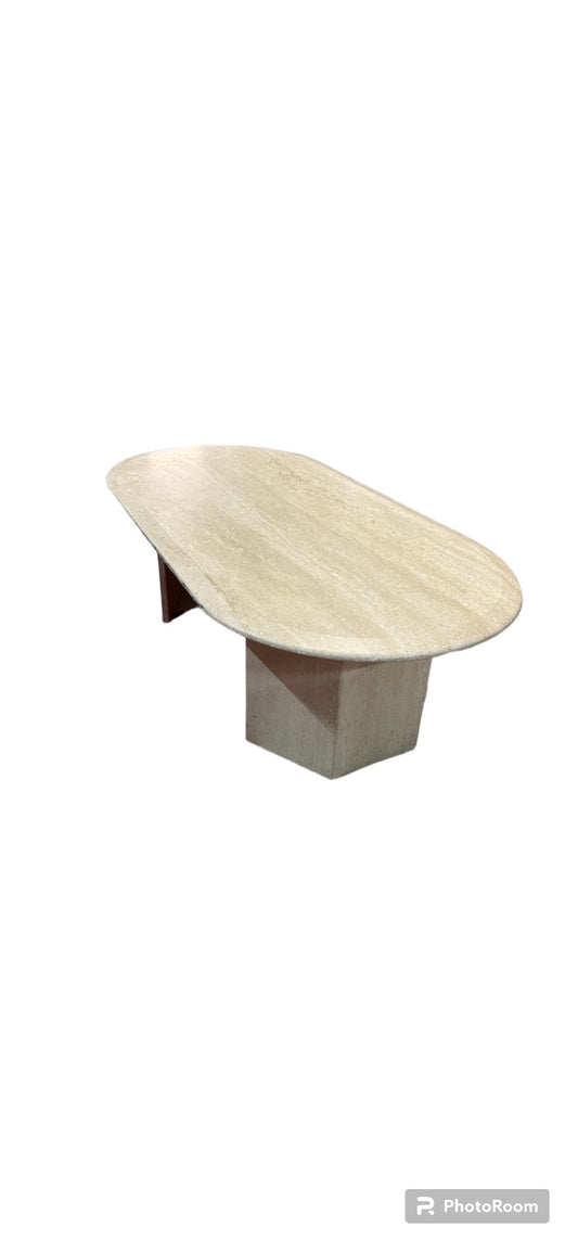 Jade - Table basse en travertin