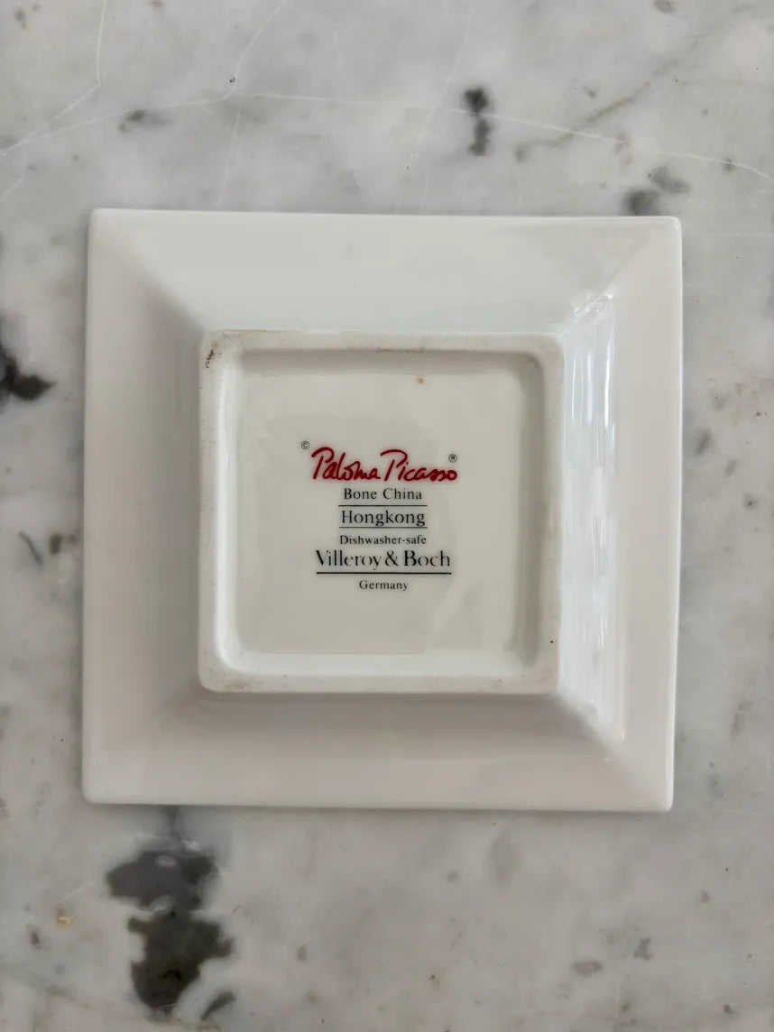 Cendrier / vide-poche “Hong Kong”, dessiné par Paloma Picasso pour Villeroy & Boch dans sa boîte d'origine