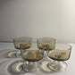 Lot de 4 coupes Luminarc fumées 1970