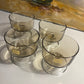 Lot de 4 coupes Luminarc fumées 1970