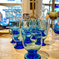 Lucien - Lot de 10 verres à eau bleus