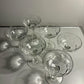 Lot de 6 coupes à champagne en verre gravé