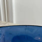 Vide-poche / cendrier en verre de Murano bleu et ambre 1960-70