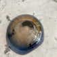 Vide-poche / cendrier en verre de Murano bleu et ambre 1960-70