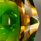 Cendrier Murano sommerso vert et ambre 1960
