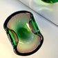 Cendrier / vide poche vert et rose attribué à Murano 1950/60