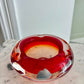 Cendrier bicolore en verre soufflé – Braine-le-Comte