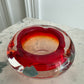 Cendrier bicolore en verre soufflé – Braine-le-Comte