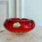 Cendrier bicolore en verre soufflé – Braine-le-Comte