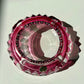 Cendrier en cristal rose Val Saint Lambert 1960-1970