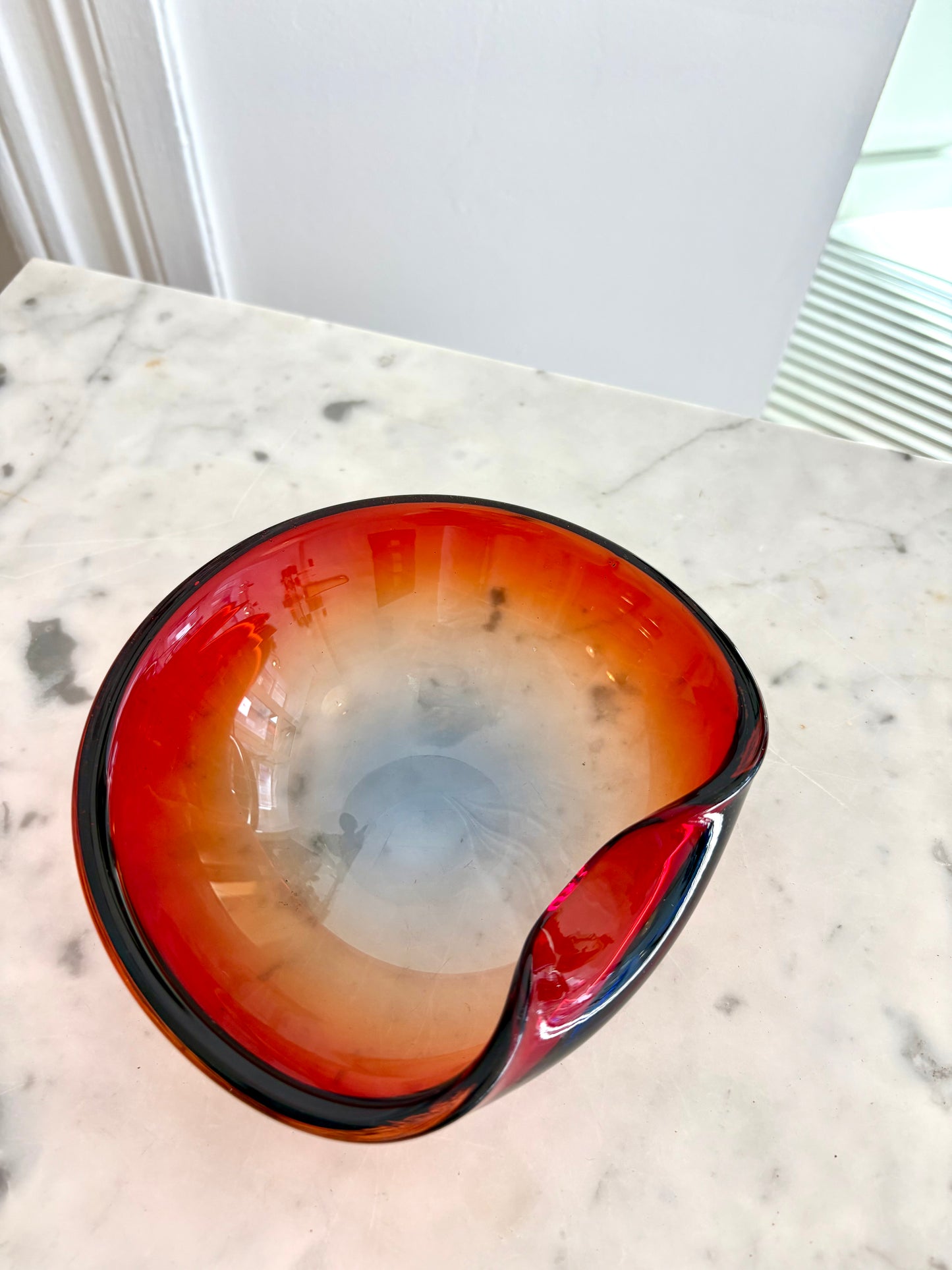 Cendrier / vide poche Murano sommerso 1960