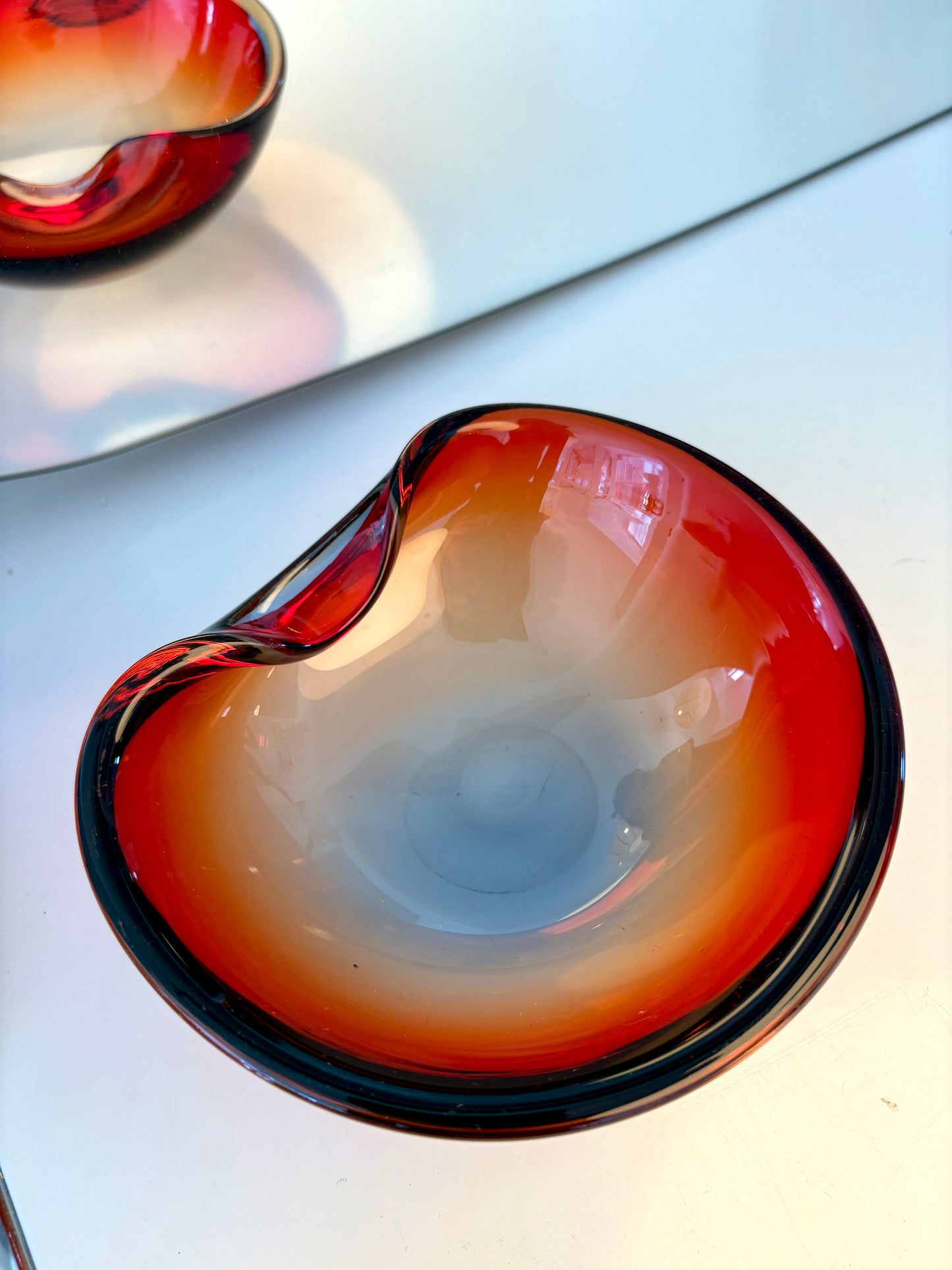 Cendrier / vide poche Murano sommerso 1960
