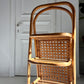 Étagère vintage en rotin et cannage – années 70
