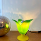 Lampe tulipe vintage Vandeheg en verre dépoli 1980