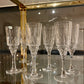 Ambre - Lot de 7 flûtes à champagne Val St Lambert