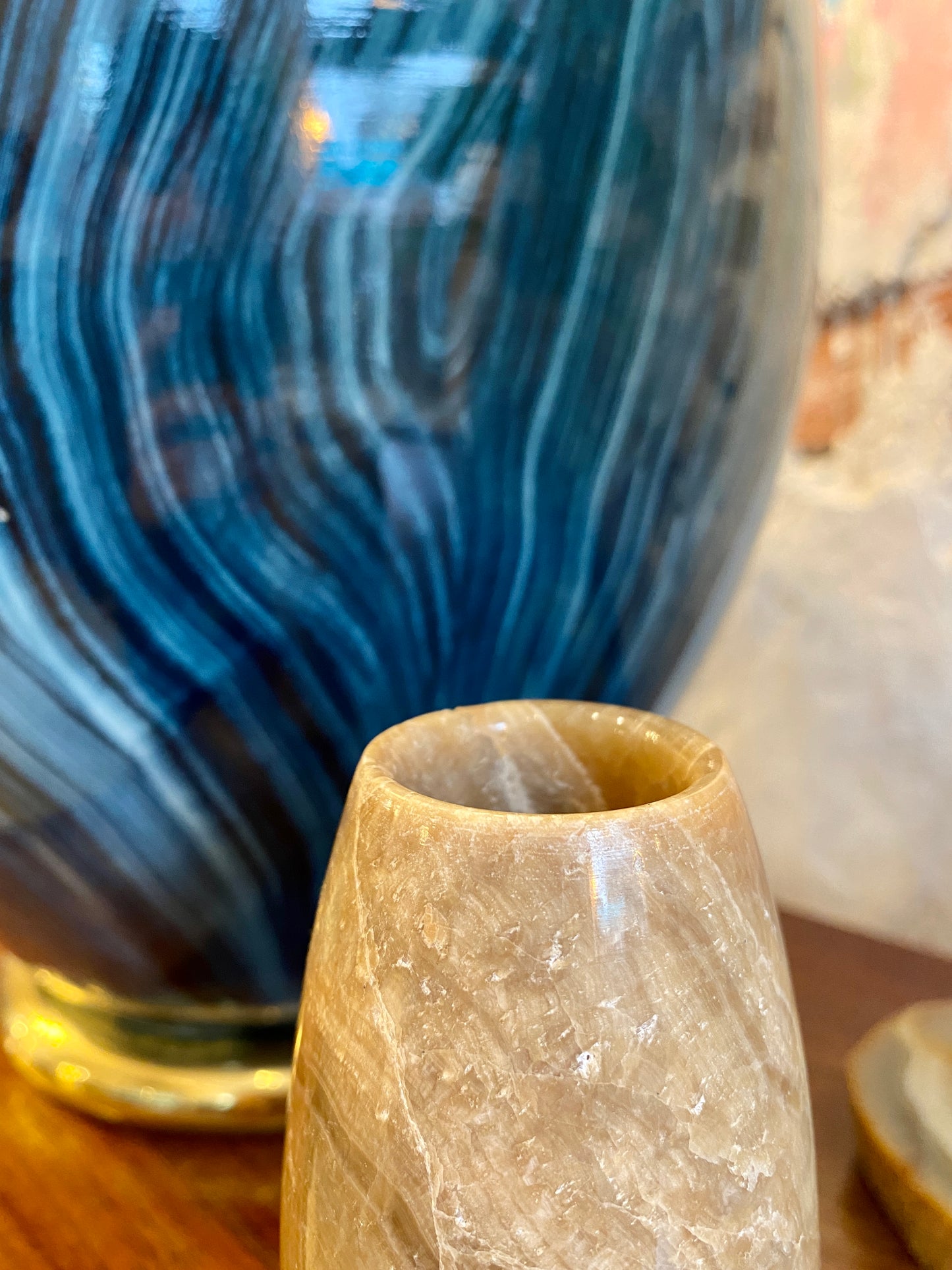 José - Vase marbre brun